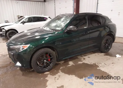 2021 Alfa Romeo Stelvio Ti Sport Awd из США, поврежденный, VIN ZASPAKBNXM7D18292